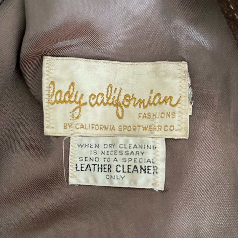 Vintage 60s Lady Californian Brown Suede Western Jacket - Picture 4 of 14
